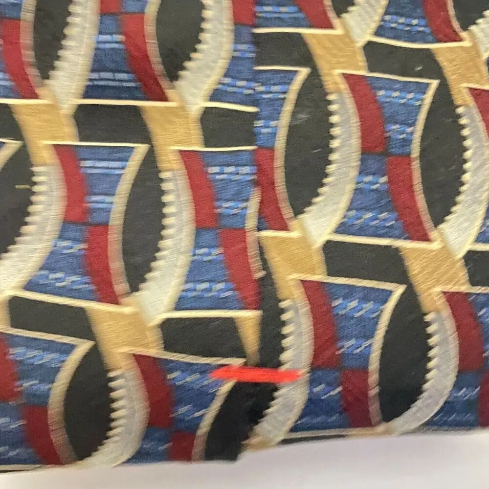 #5588 Feraud Louis Feraud Abstract Multicolored Men's Necktie, Tie 59X3.75